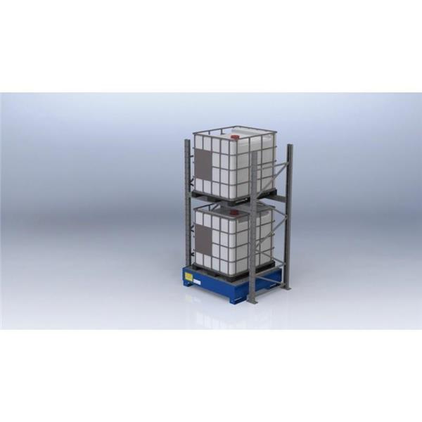 Shelf rack for IBC containers
