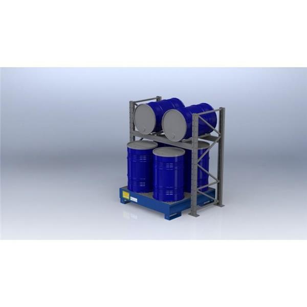 Shelf rack for barrels (200 l) - 6X barrel