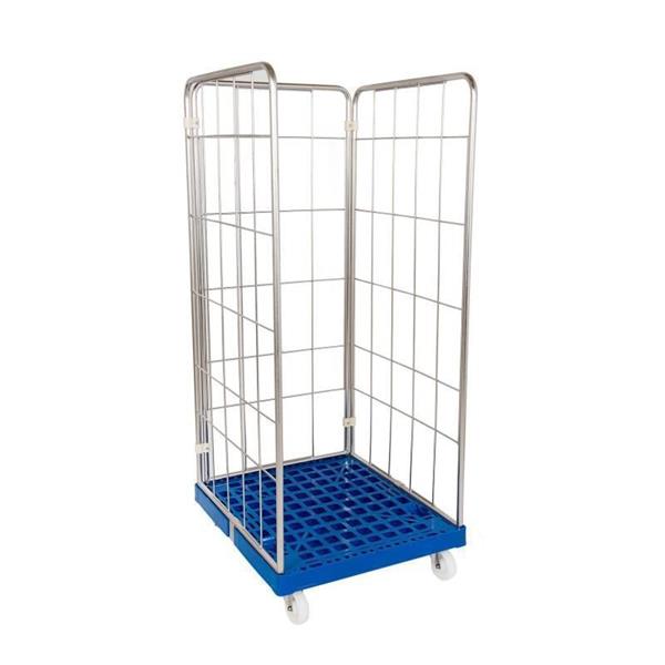 Edelstahl-Rollcontainer für den Transport