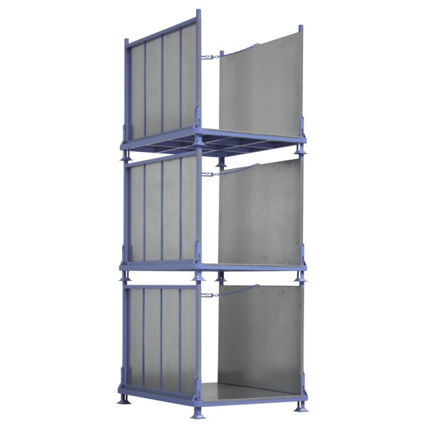 Storage Rack with Metal Side Panels