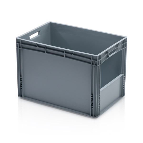 Front open folding plastic box: Anežka II