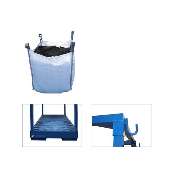 Bag trolley with catch basin