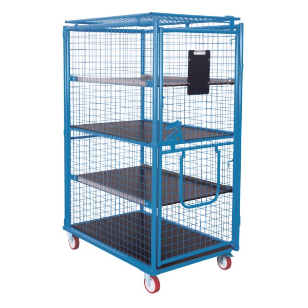 Safety trolley for order picking: 3 shelves