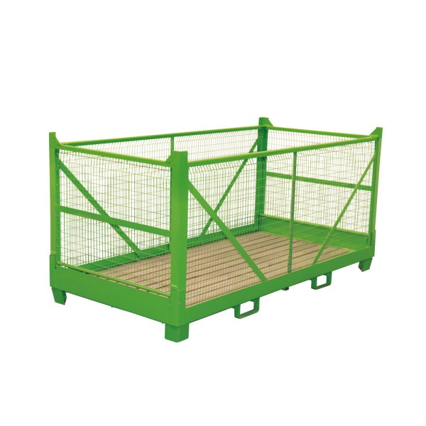 Multipurpose industrial mesh container for raw materials