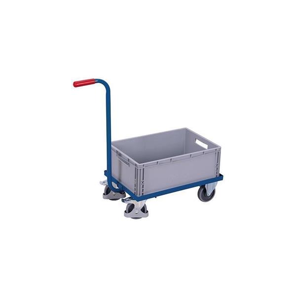 Euro box trolley with handle and edge