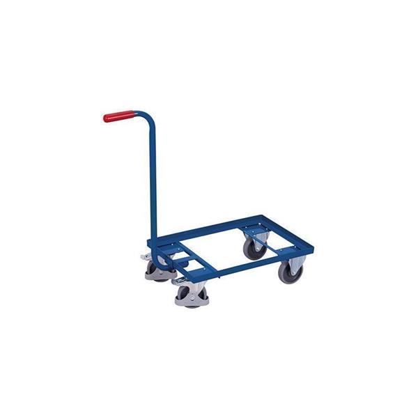 Euro box trolley with handle and edge