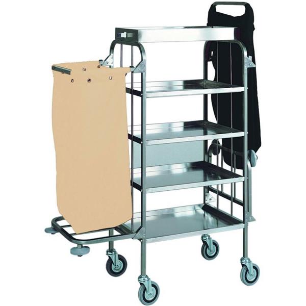 Laundry trolley for hospitals