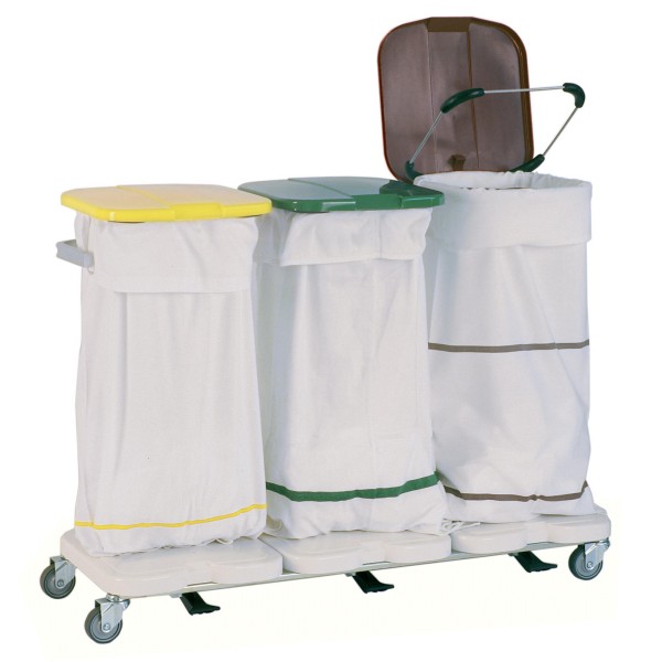 Voziček za vreče s čistim ali umazanim perilom
