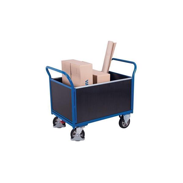 Box trolley with non-slip surface