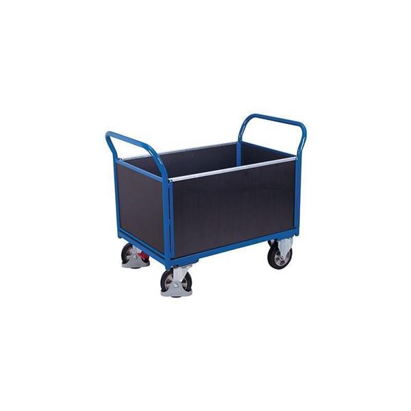 Box trolley with non-slip surface