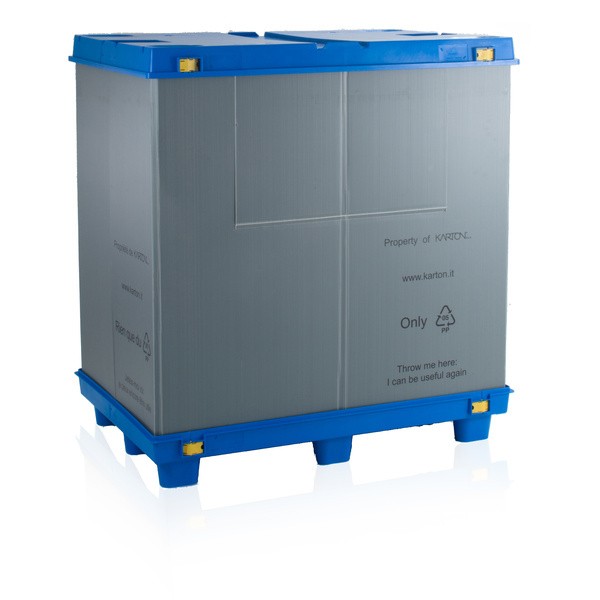 Foldable plastic euro crate: Lilien III
