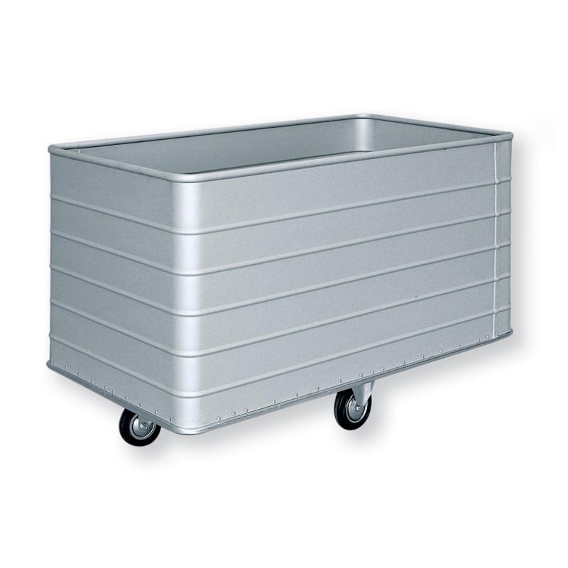 Aluminum laundry transport container - standard