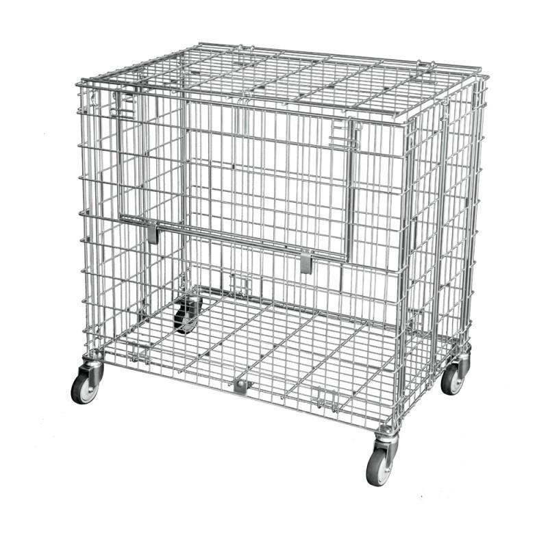 Box trolley with loading gate