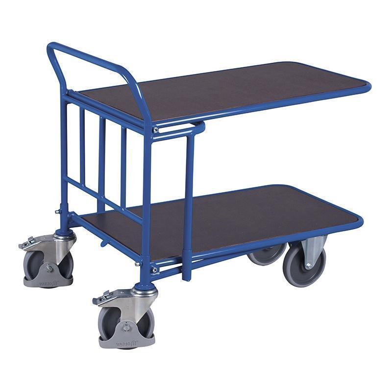 C C trgovinski voziček z 2 policama
