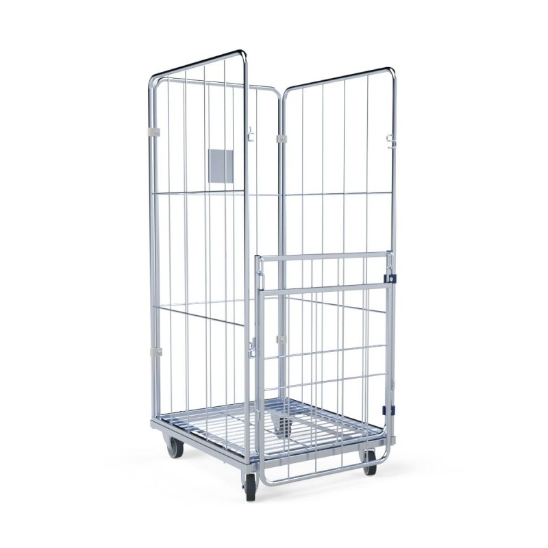 Economical laundry trolley made of mesh: BASIC URSULA II L 4.0