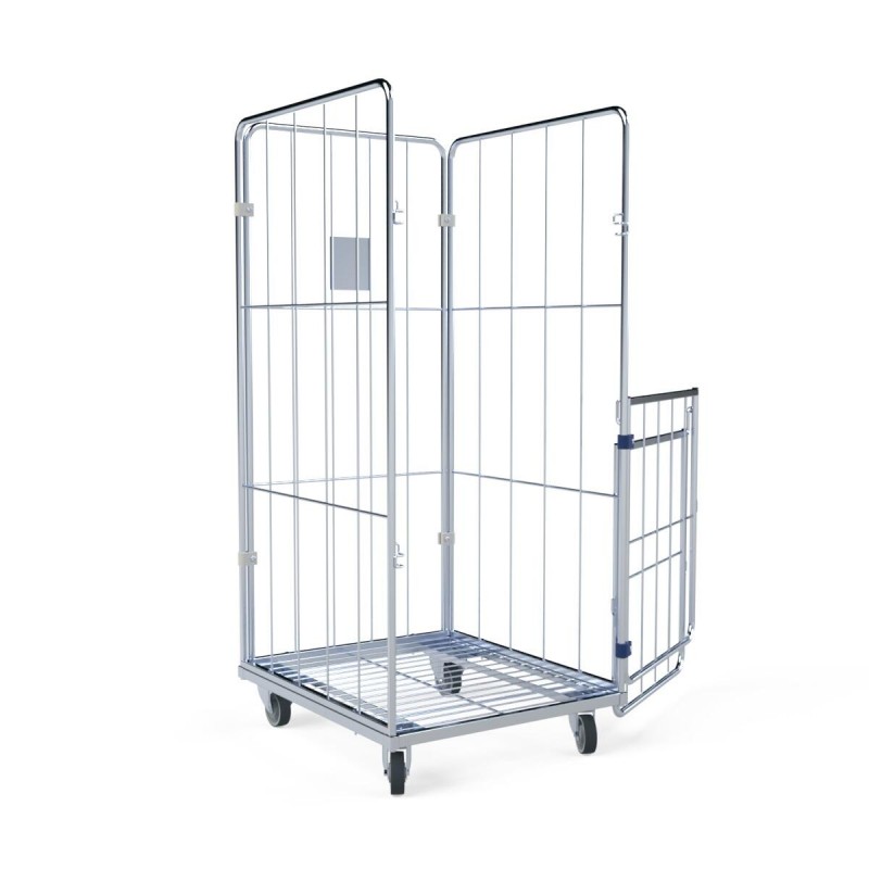 Economical laundry trolley made of mesh: BASIC URSULA II L 4.0