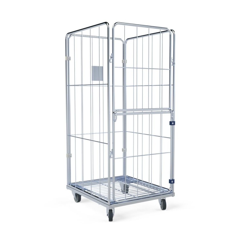 Economical laundry trolley made of mesh: BASIC URSULA II L 4.0