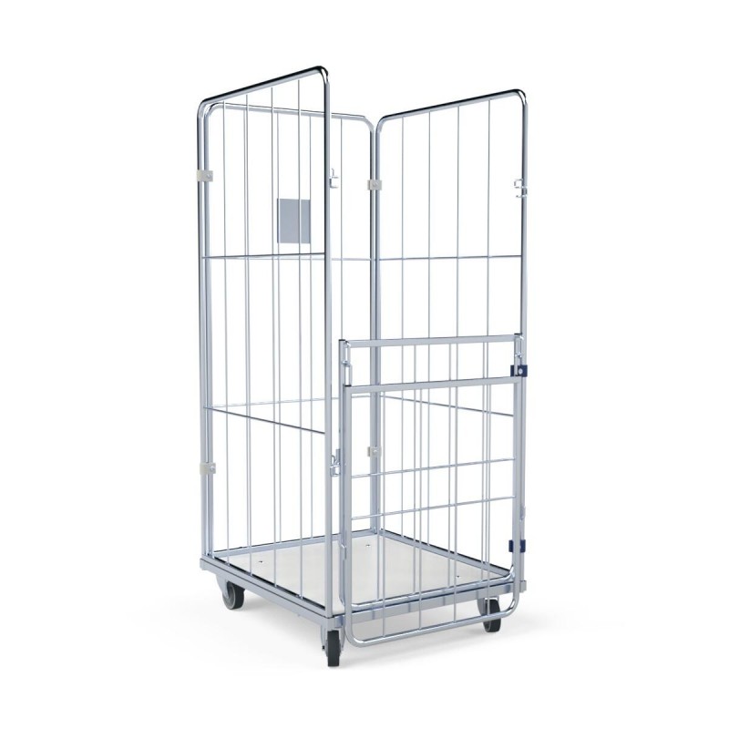 Economical laundry trolley made of mesh: BASIC URSULA II L 4.0