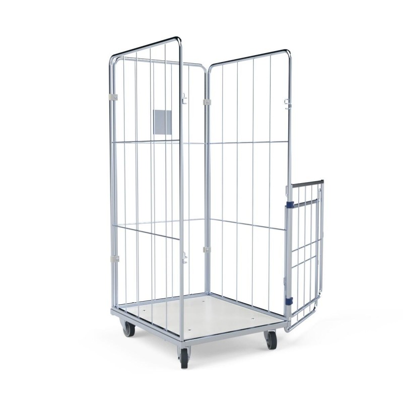 Economical laundry trolley made of mesh: BASIC URSULA II L 4.0