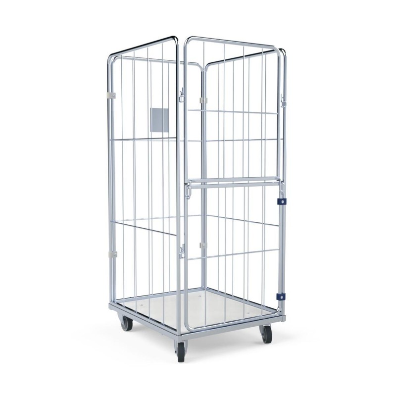 Economical laundry trolley made of mesh: BASIC URSULA II L 4.0