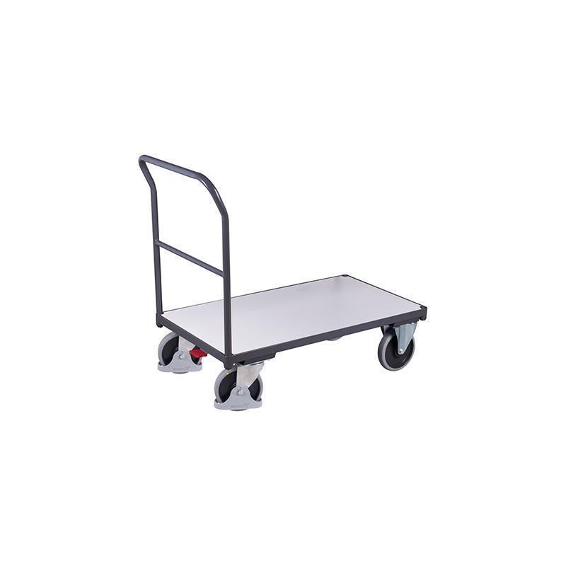 ESD platform trolley with push handle