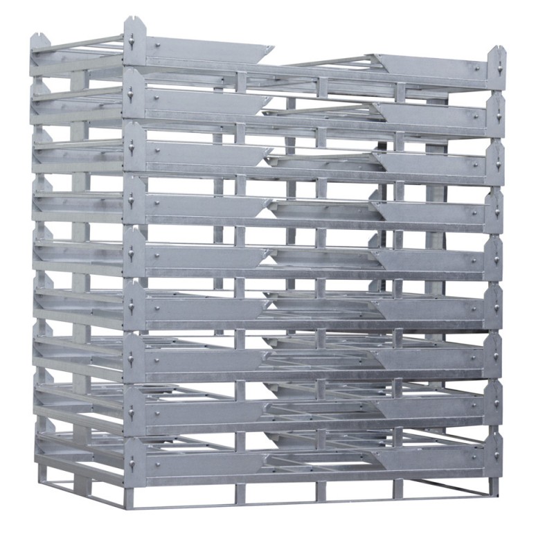 Galvanized storage rack for long loads