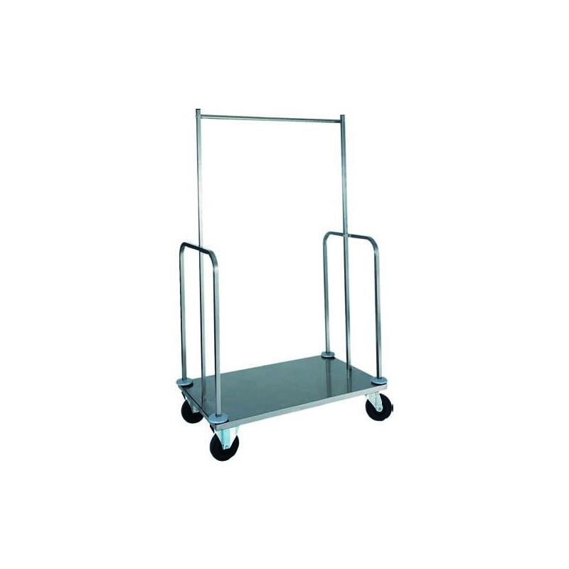 Stainless steel clothes rack trolley