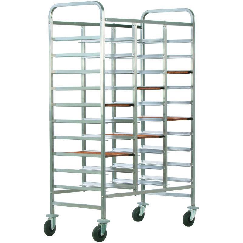 Hotel stainless steel trolley for trays