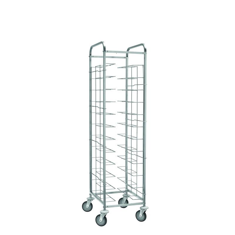 Hotel tray cart made of stainless steel