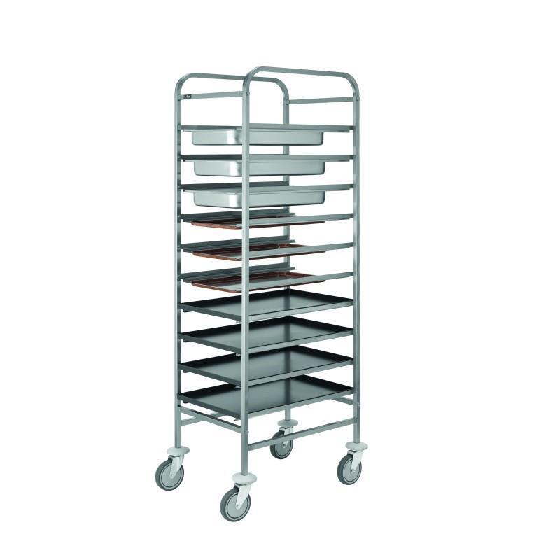 Quality stainless steel tray trolley