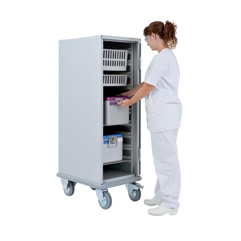 Modular trolleys for transport of consumables and medicines