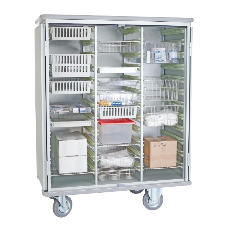 Modular trolleys for transport of consumables and medicines