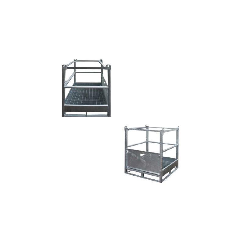 Mesh cage for storage of gas cylinders