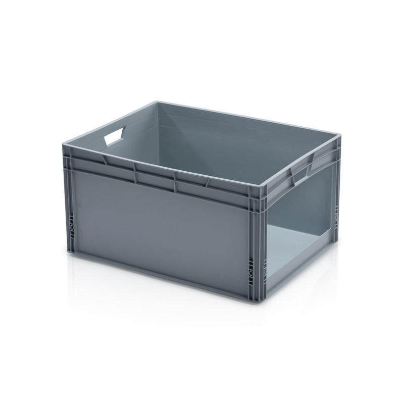 Open front euro plastic box for storage: Rozálie III