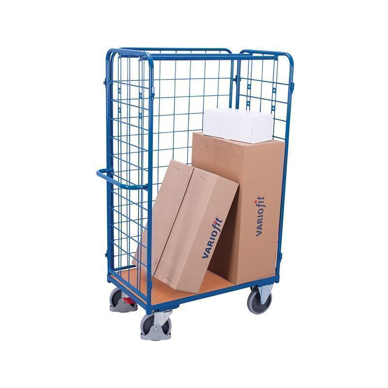 3-sided mesh trolley, high version