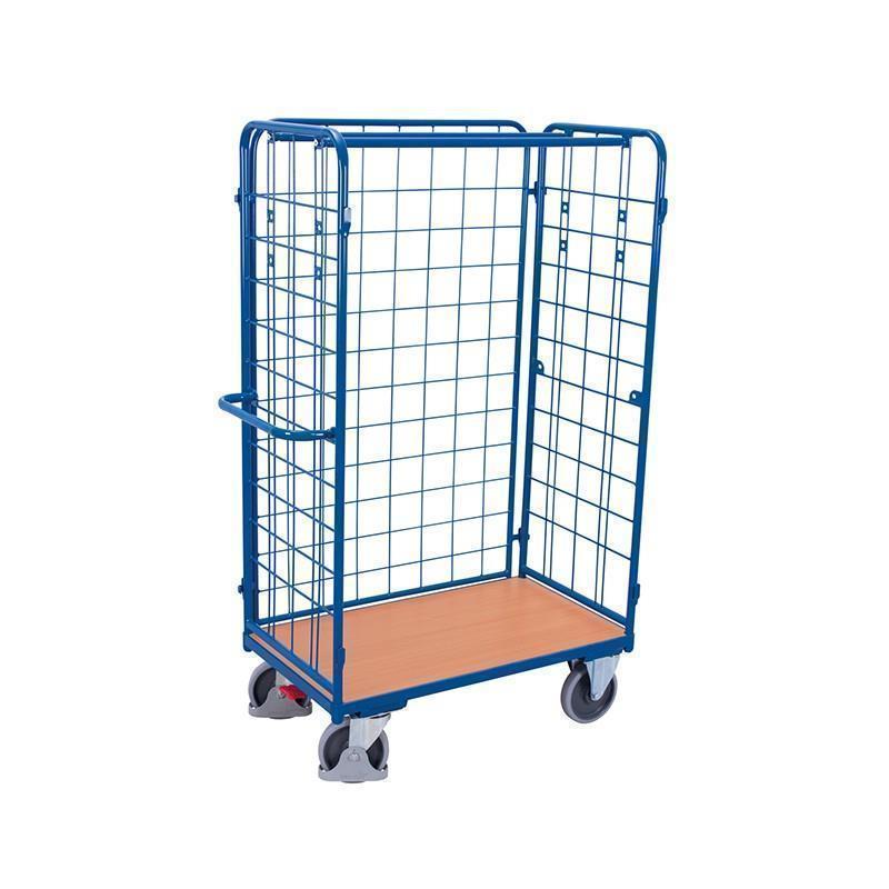 3-sided mesh trolley, high version