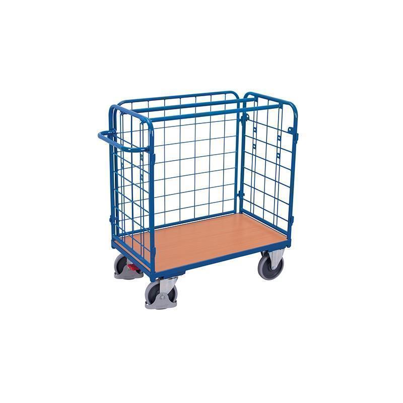 3-sided mesh trolley, low version