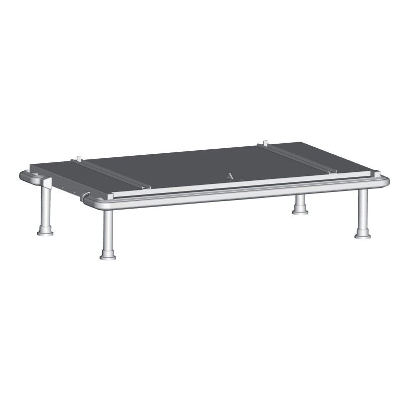 Platform suitable for 1 tray/box carrier - 2-3 sections