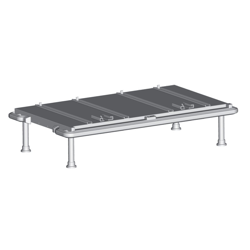 Platform suitable for 2 tray/box carriers - 1 section