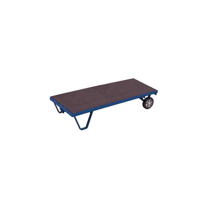 Platform with 2 stable wheels, load capacity up to 1500 kg, shorter