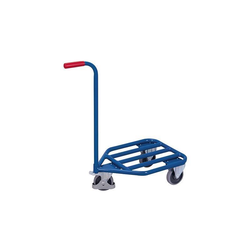 Platform trolley with handle and triangular base