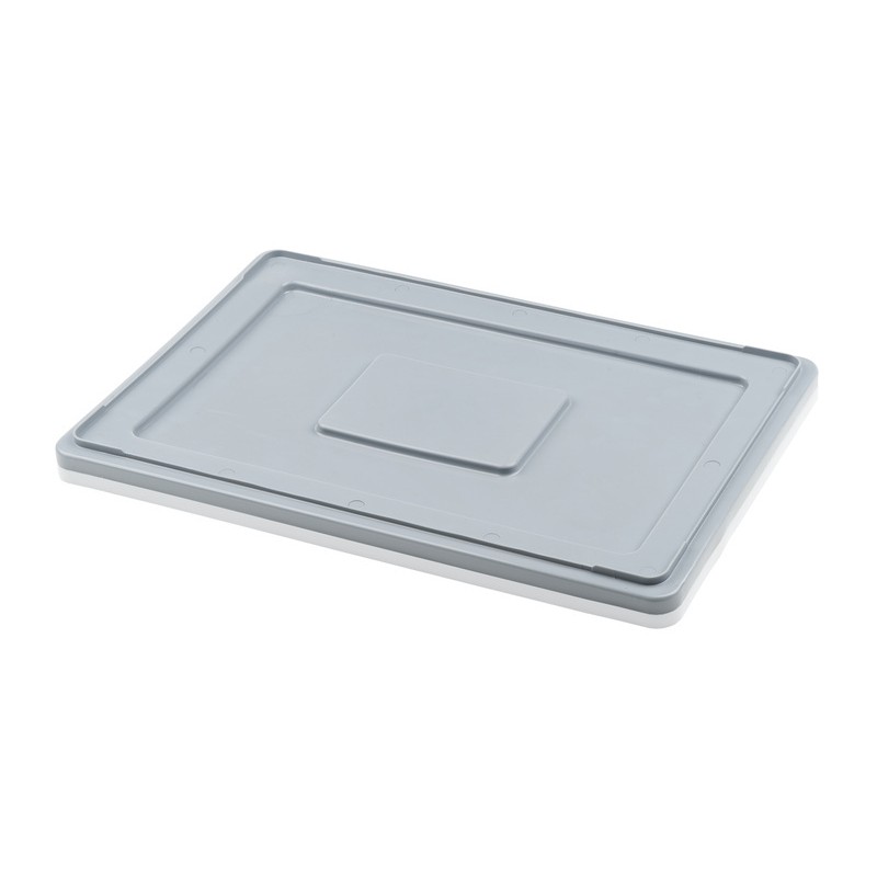 Cover for plastic containers for bakeries, delicatessens, pastries