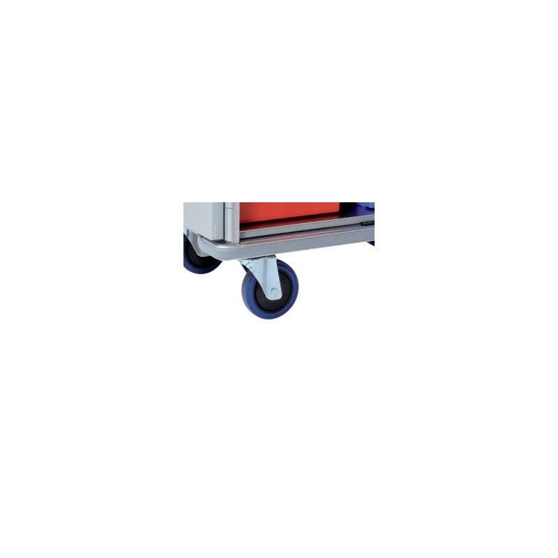Pribitek za 4 gibljiva kolesa - vilica inox

