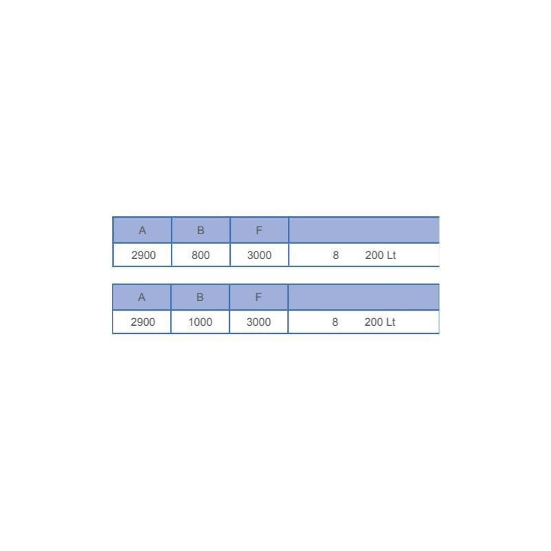 Regalni stalak za bačve (200 l) - 16X bačve
