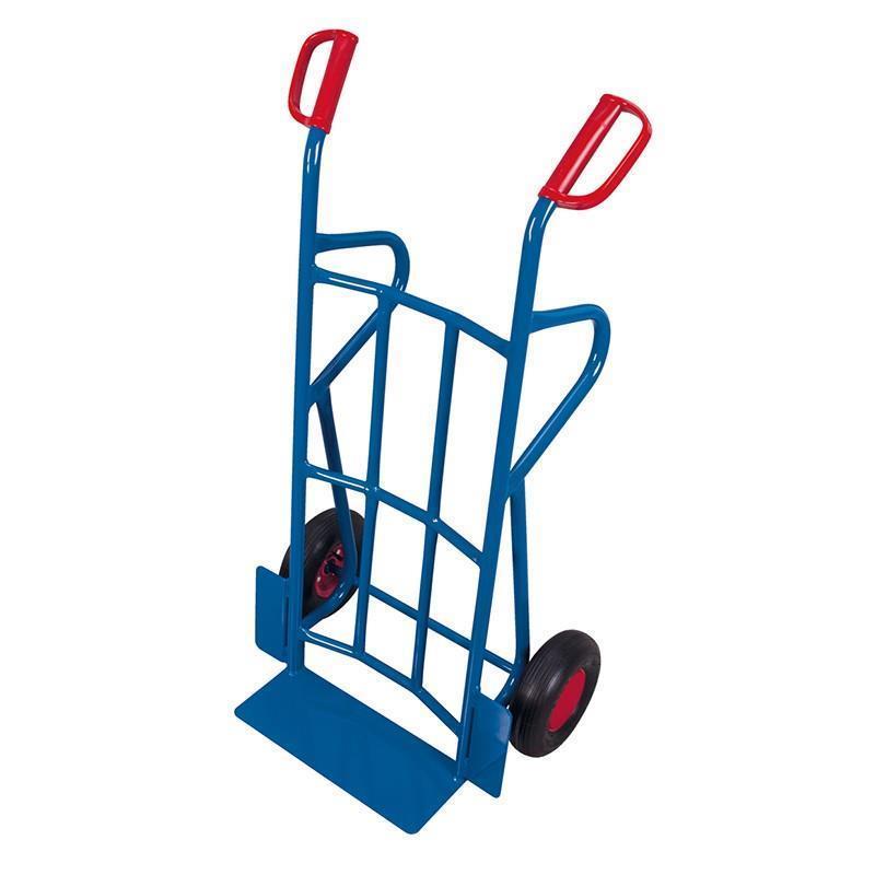 Hand trolley with supporting loading shovel