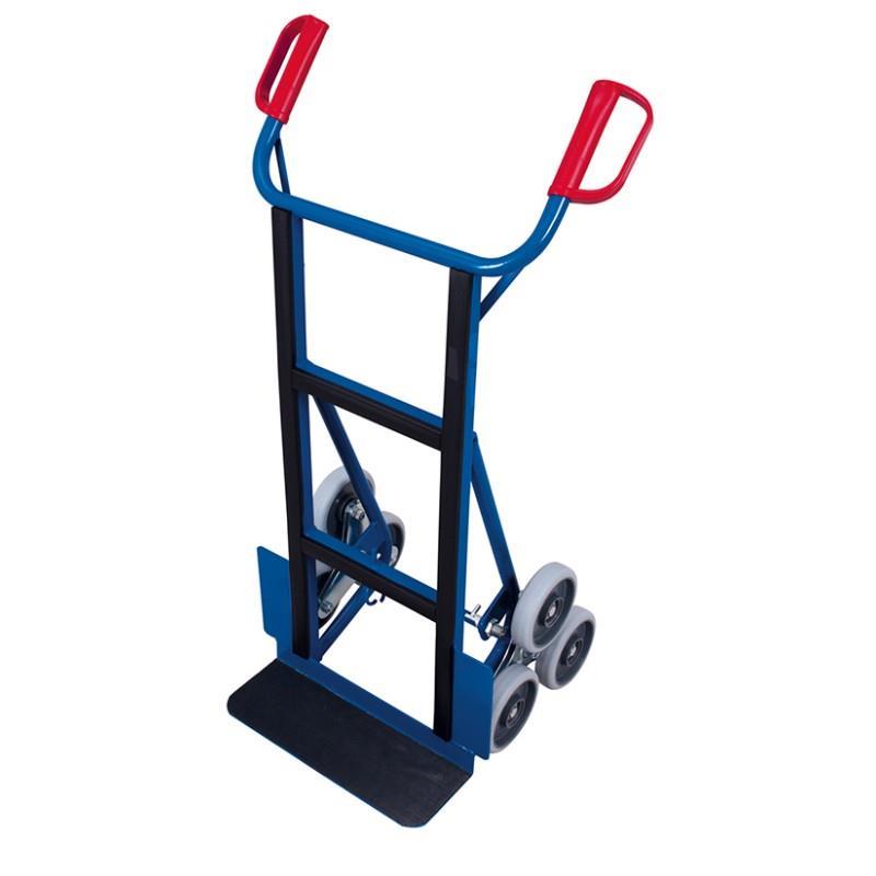 Manual cart for moving devices with support wheels