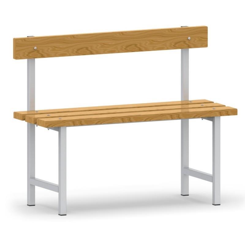 Single bench seat with backrest PMOVE BEN