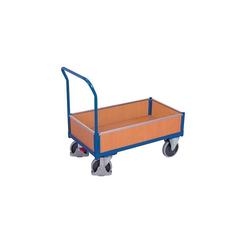 Box cart with wooden MDF sides