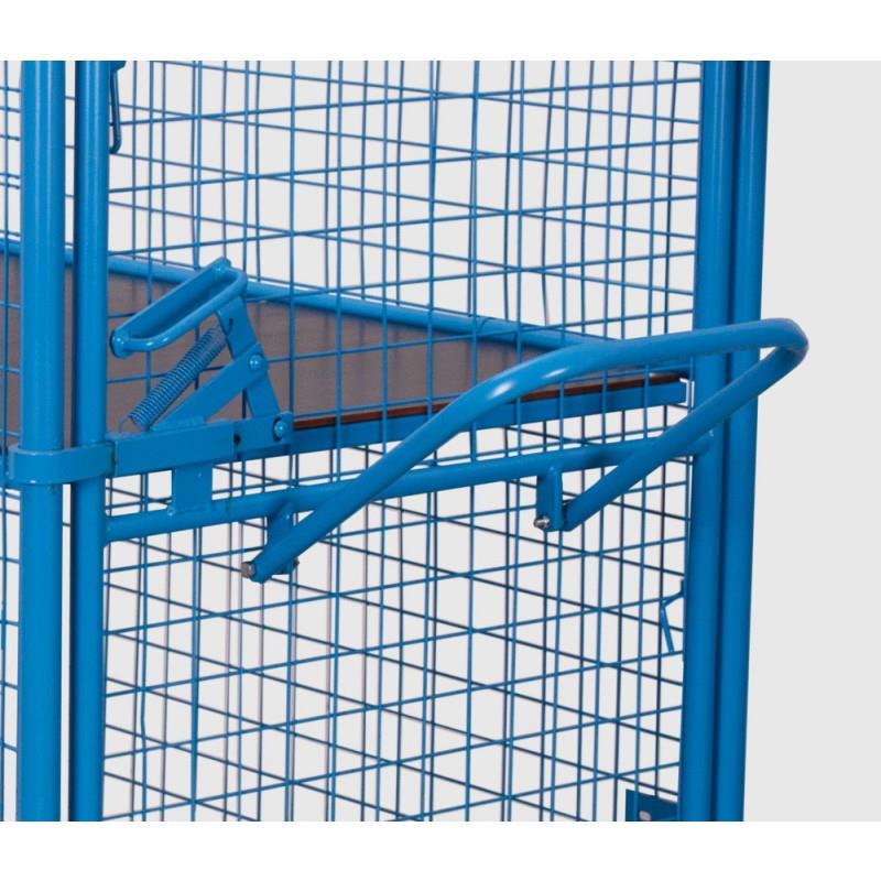 Super mesh trolley for package bins