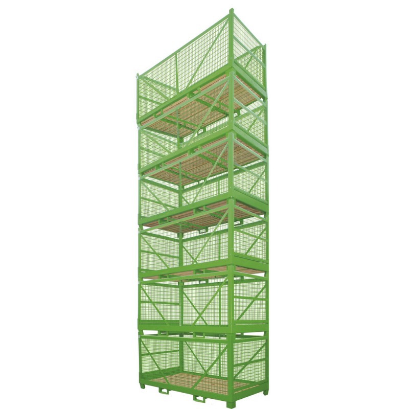 Multipurpose industrial mesh container for raw materials